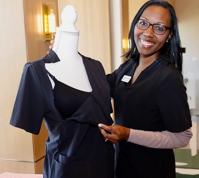 Cherie Turner Developed Mommy Scrubs for Discreet Pumping at Work