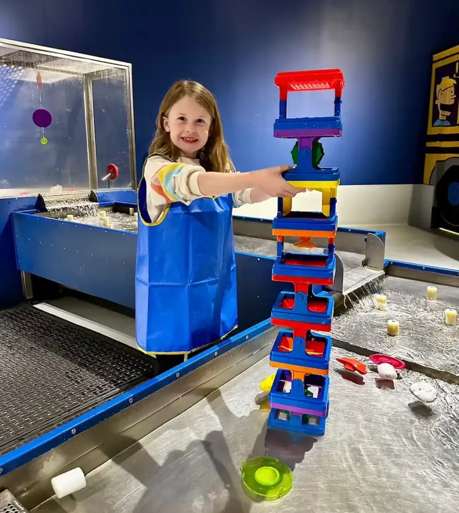 Kidspace with water table, photo courtesy Science Museum Oklahoma