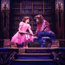 Beauty and the Beast from Broadway, on stage in Dallas. Pictured: S1-Kyra Belle Johnson and Fergie L. Philippe in Disney's Beauty and the Beast. Photo by Matthew Murphy. (c) Disney