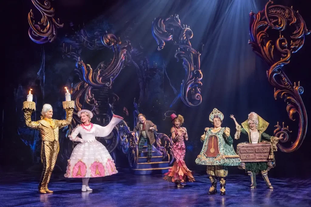 Beauty and the Beast from Broadway, on stage in Dallas. Pictured: Enchanted Objects in Disney's Beauty and the Beast. Photo by Matthew Murphy. (c) Disney