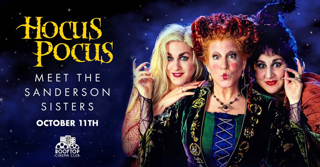 Hocus Pocus movie and meet and greet, Rooftop Cinema Club Fort Worth