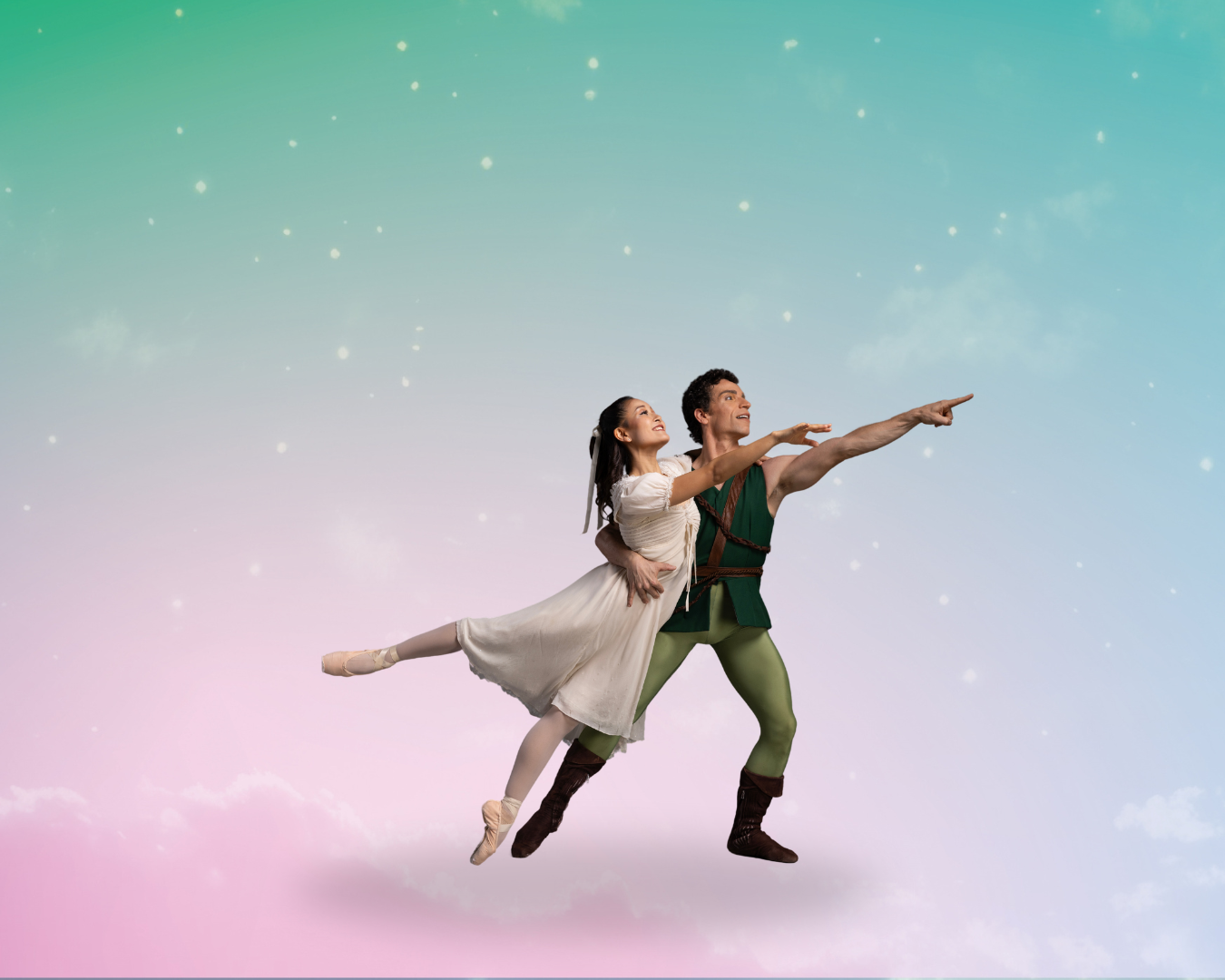 Photo courtesy Steven Visneau for Texas Ballet Theater. Pictured: Principal Dancer Andre Silva and Soloist Rieko Hatato