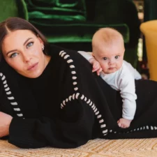 Highland Park fashion insider and new mom Keenan Silverman, on life with baby Clementine, photo courtesy Chase Hall
