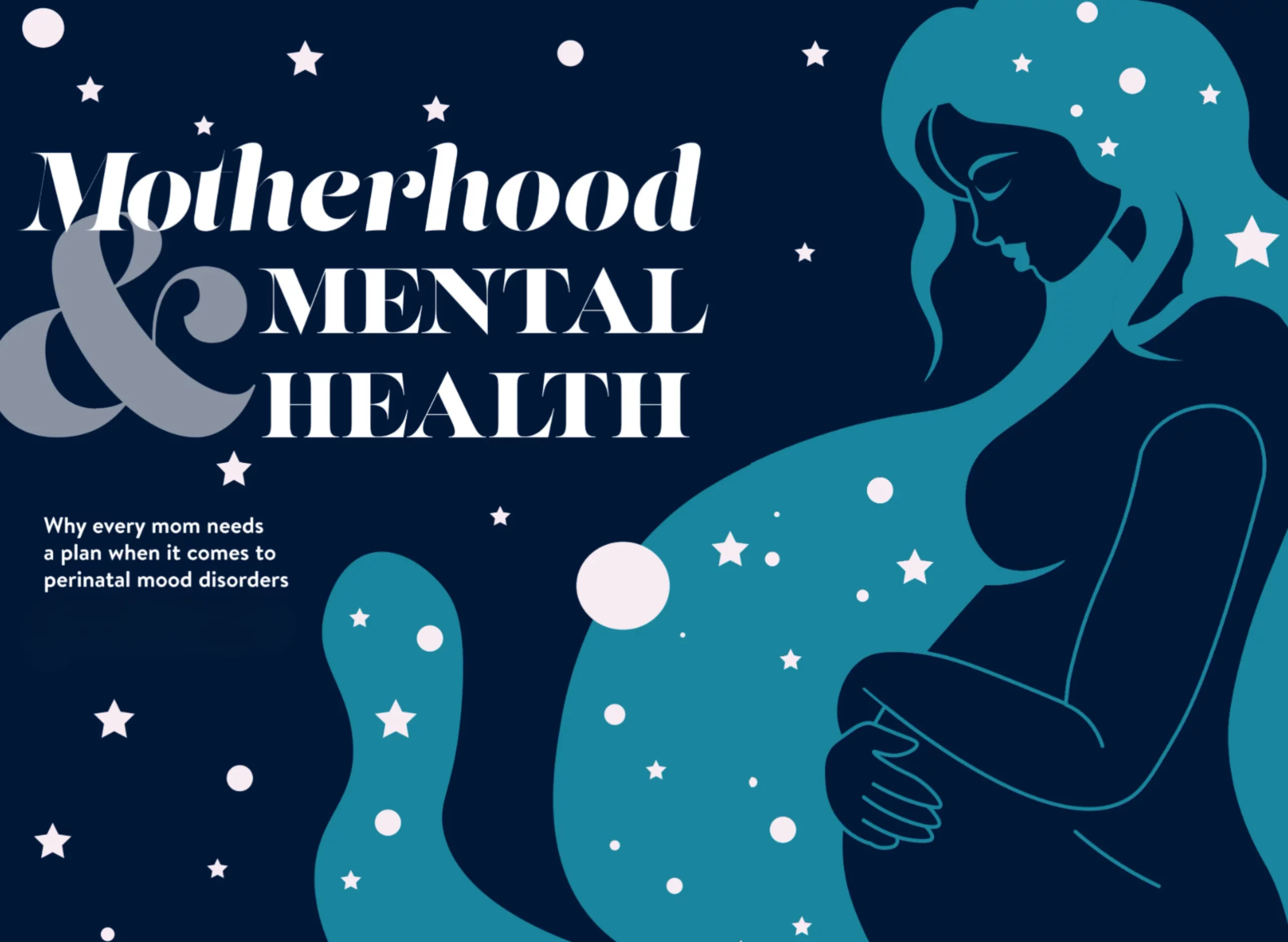 iStock illustration of pregnant mother to depict a focus on motherhood and mental health