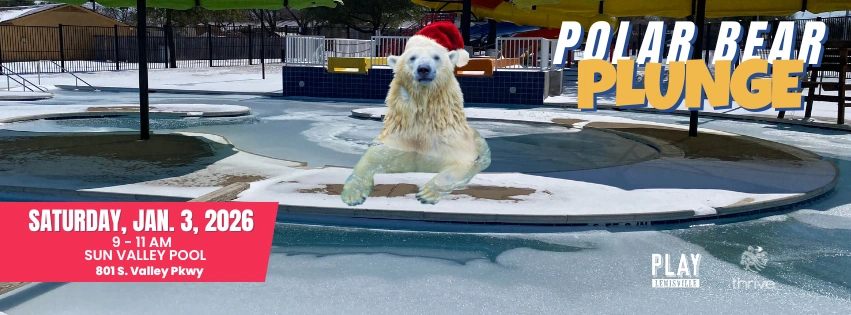 Polar Bear Plunge at Sun Valley Aquatic Center, image courtesy City of Lewisville