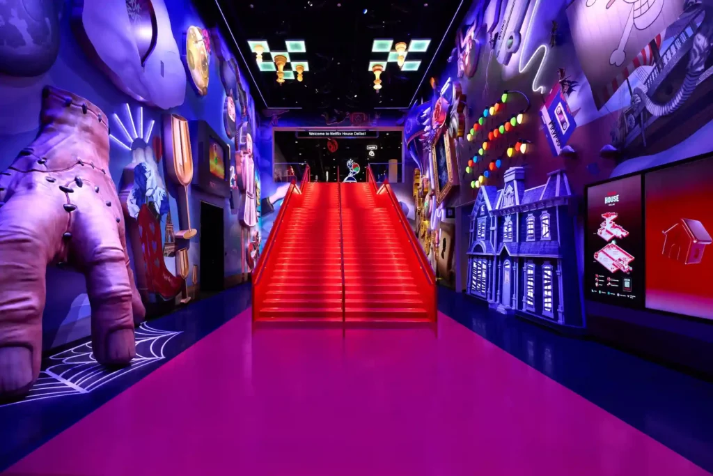 atrium at Netflix House Galleria Dallas