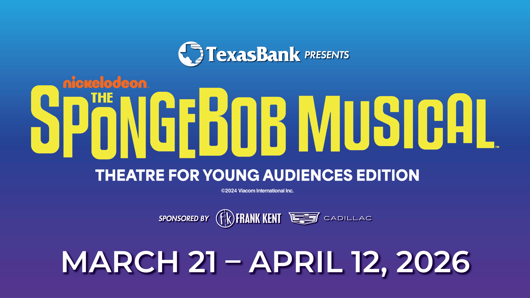 Casa Mañana's Children's Theatre presents The SpongeBob Musical
