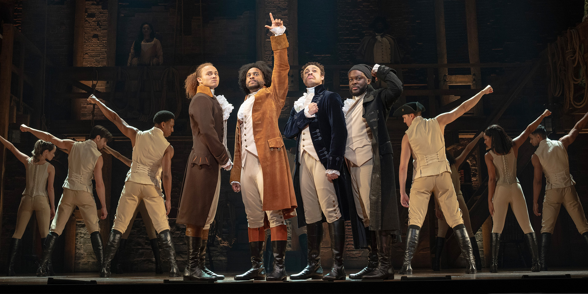 Hamilton musical, image courtesy Performing Arts Fort Worth