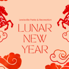 Lunar New Year illustration for Lewisville Thrive event 2026