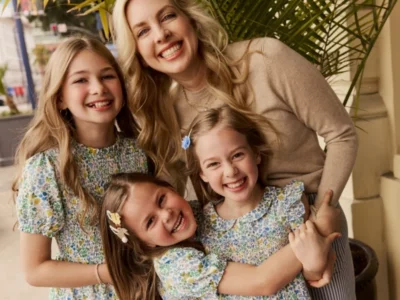 Dallas mom and GrowHappy cofounder Stephanie Wibom with her three daughters