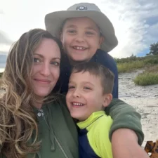 DFWChild managing editor Amanda Collins Bernier with her sons Max and Owen