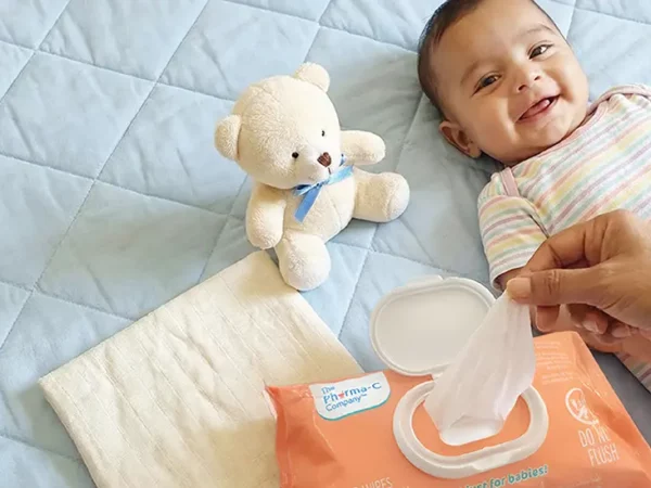 baby oil wipes at H-E-B