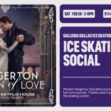 Bridgerton Social Skate Day at Galleria Dallas