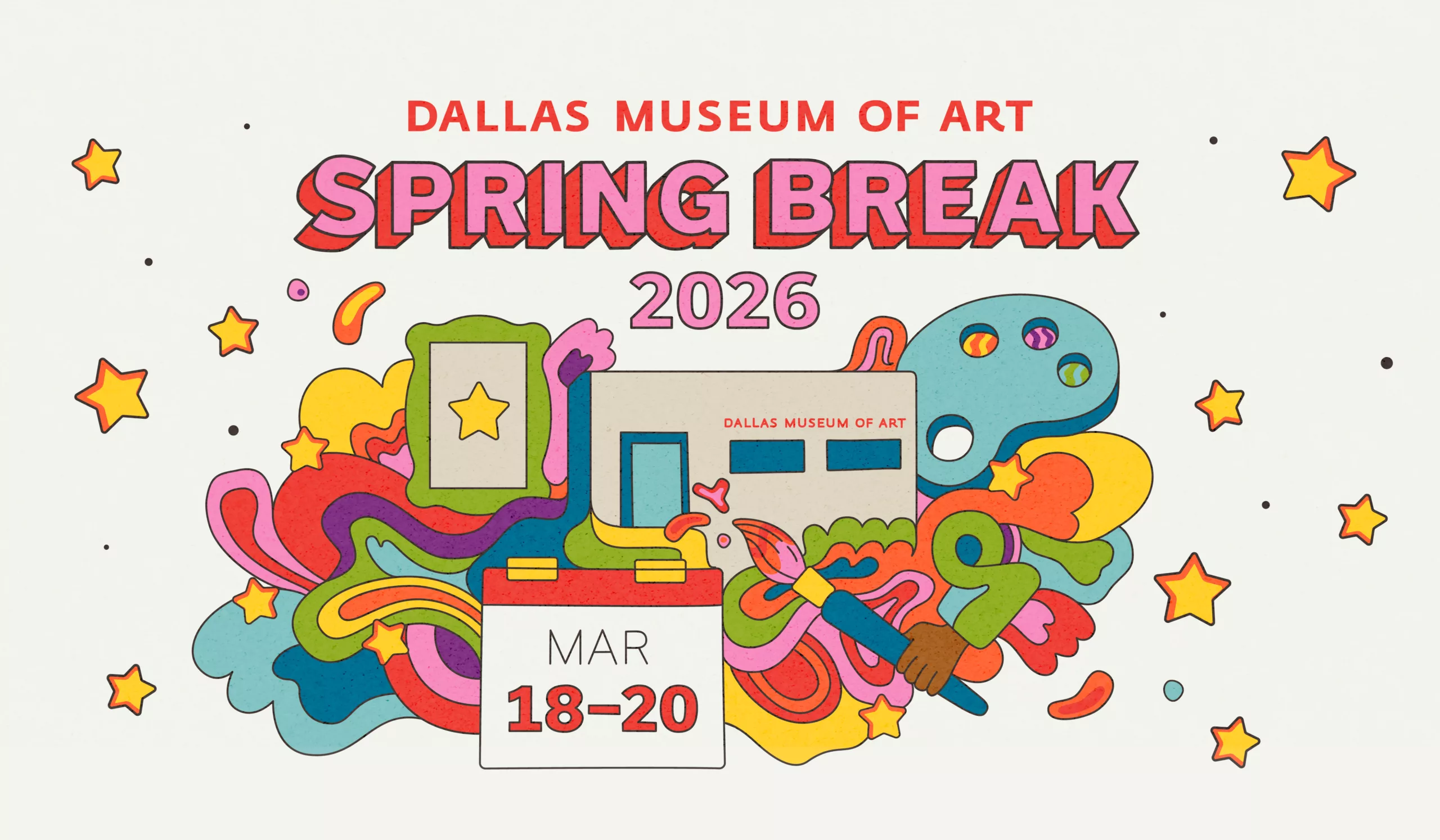 Spring break activities, image courtesy Dallas Museum of Art
