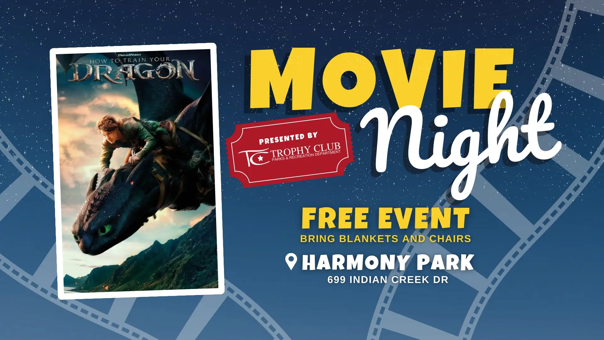 Movie Night at Harmony Park in the Town of Trophy Club