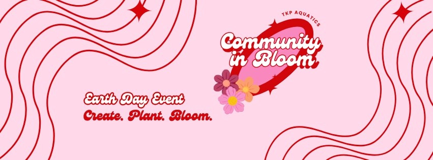 Graphic for Keller's Community in Bloom event for Earth Day