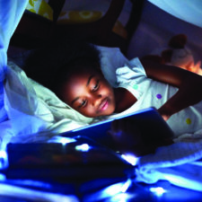 iStock image, blue light from devices